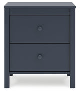 Simmenfort Navy Blue Nightstand