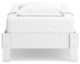Hallityn White Twin Platform Bed