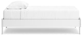 Hallityn White Twin Platform Bed