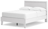 Hallityn White Full Panel Platform Bed