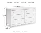 Hallityn White Dresser