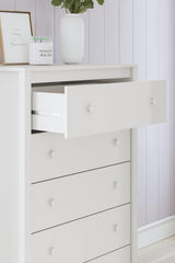 Hallityn White Chest of Drawers