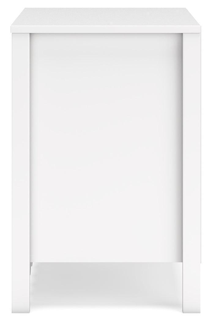 Hallityn White Nightstand