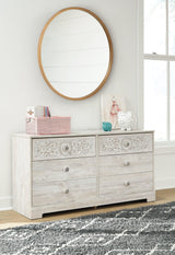 Paxberry Whitewash Dresser EB1811-231 - Ella Furniture