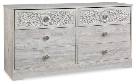 Paxberry Whitewash Dresser EB1811-231 - Ella Furniture