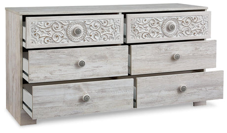 Paxberry Whitewash Dresser EB1811-231 - Ella Furniture