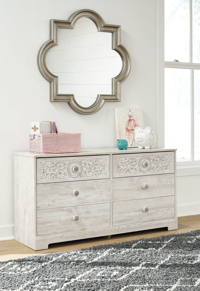 Paxberry Whitewash Dresser EB1811-231 - Ella Furniture