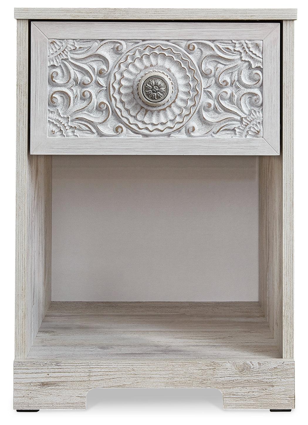 Paxberry Whitewash Nightstand EB1811-291 - Ella Furniture