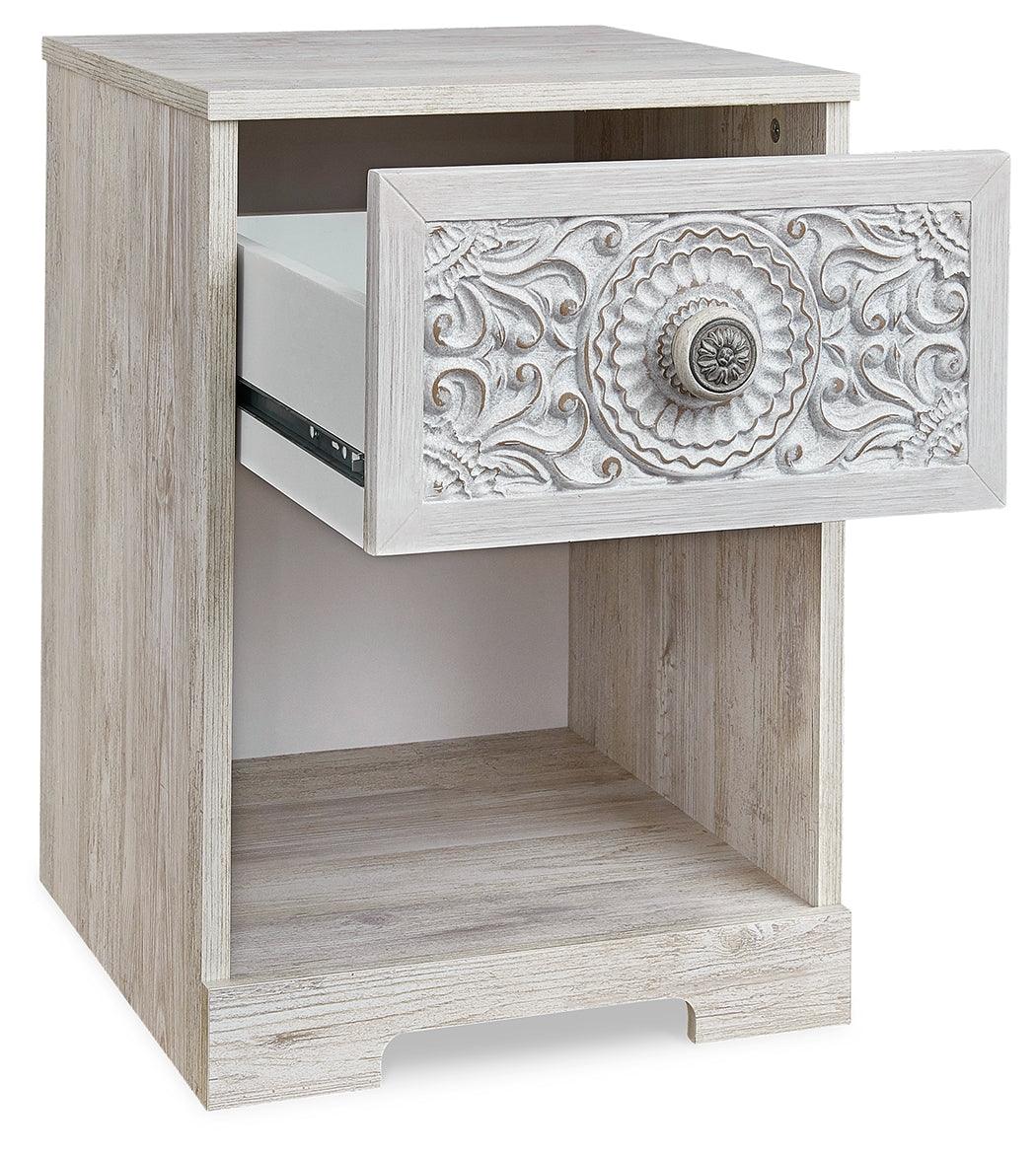 Paxberry Whitewash Nightstand EB1811-291 - Ella Furniture