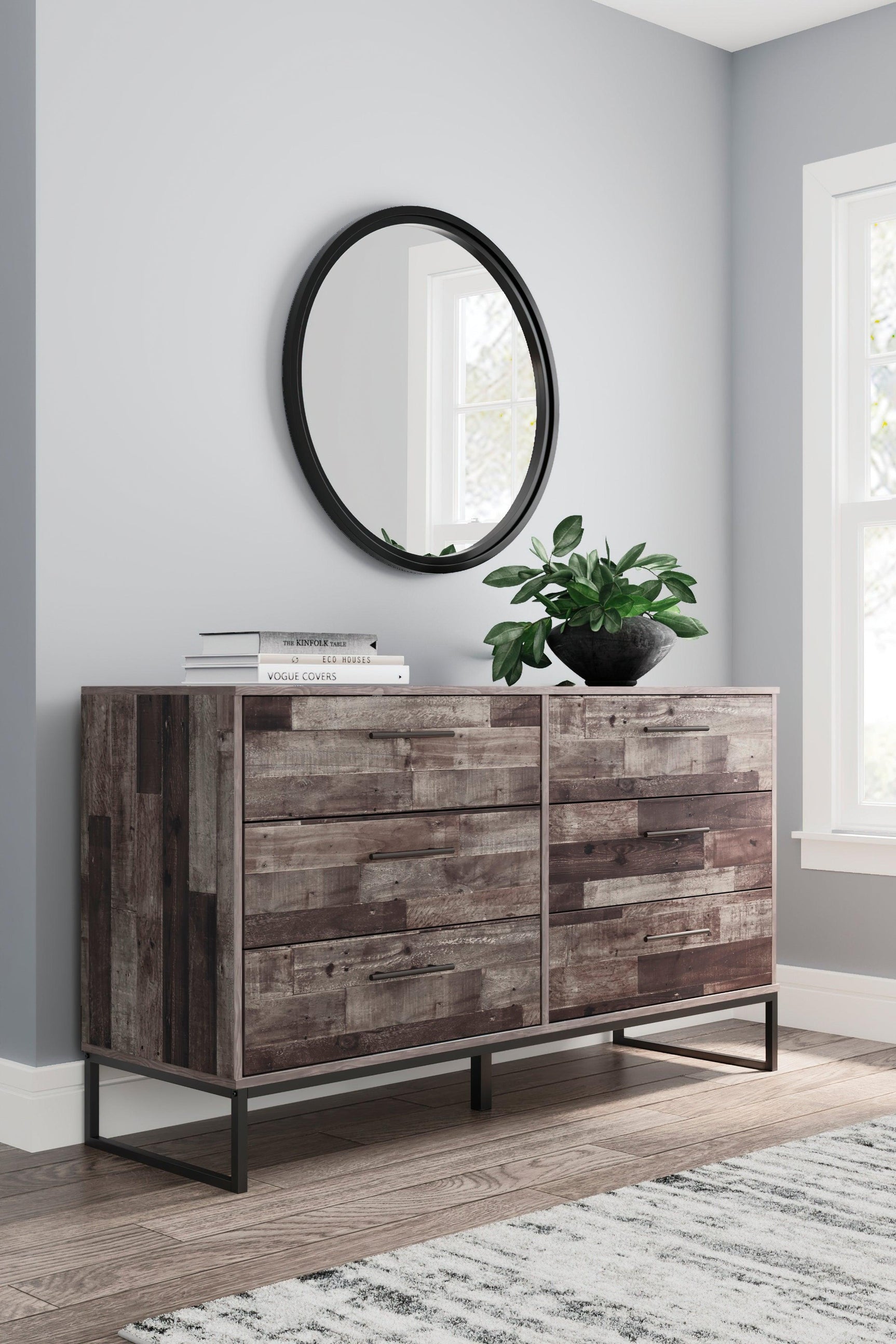 Neilsville Multi Gray Dresser - Ella Furniture