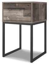 Neilsville Multi Gray Nightstand - Ella Furniture