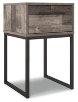 Neilsville Multi Gray Nightstand - Ella Furniture