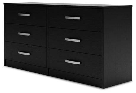 Finch Black Dresser angled view