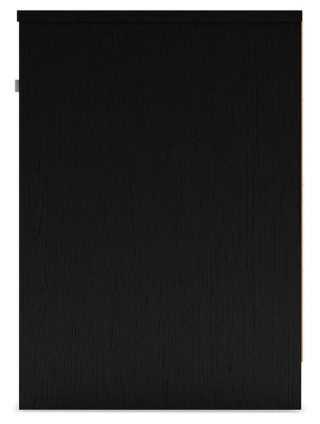 Finch Black Nightstand view 3