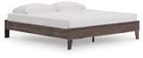 Calverson Brown King Platform Bed
