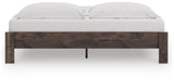 Calverson Brown King Platform Bed