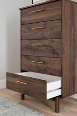 Calverson Mocha Chest Of Drawers - Ella Furniture