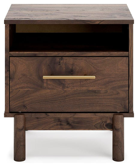 Calverson Mocha Nightstand view 6