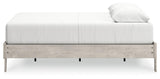 Shawburn Whitewash Queen Platform Bed