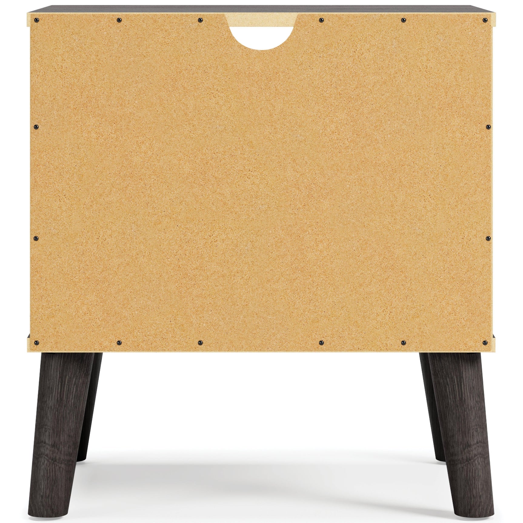 Piperton Two-tone Brown/Black Nightstand - Ella Furniture