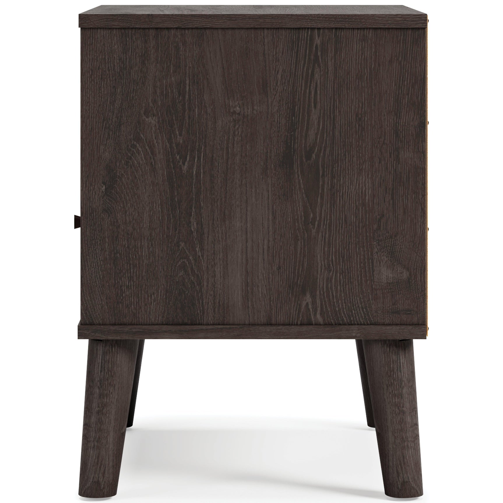 Piperton Two-tone Brown/Black Nightstand - Ella Furniture