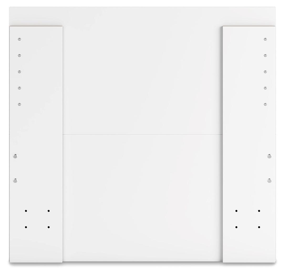 Onita White Twin Panel Platform Bed With 1 Side Storage
