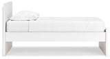 Onita White Twin Panel Platform Bed