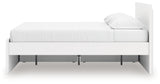 Onita White King Panel Platform Bed with Storage