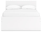 Onita White Full Panel Platform Bed with 2 Side Storage