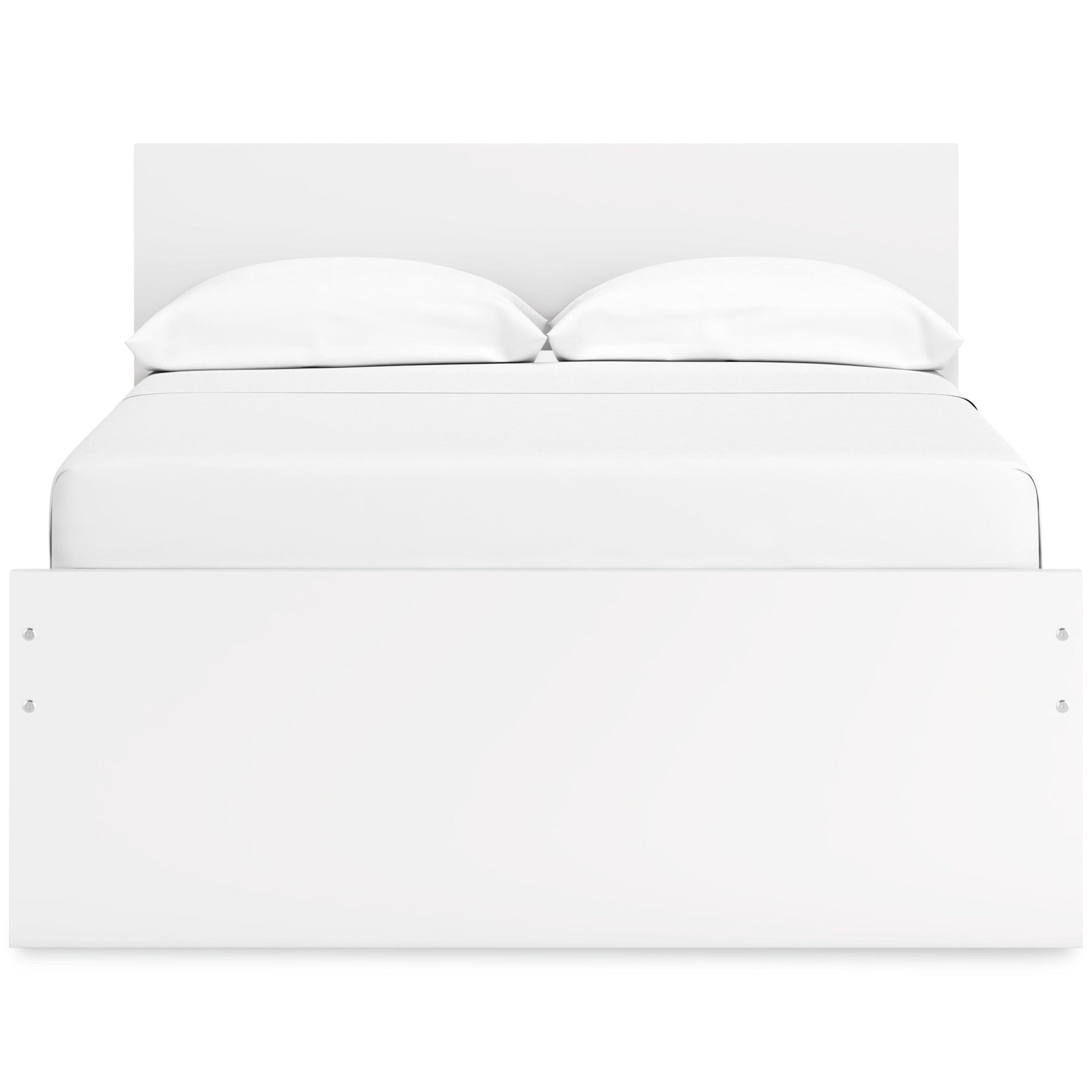 Onita White Full Panel Platform Bed