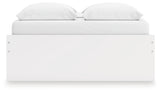 Onita White Queen Platform Bed with 1 Side Storage