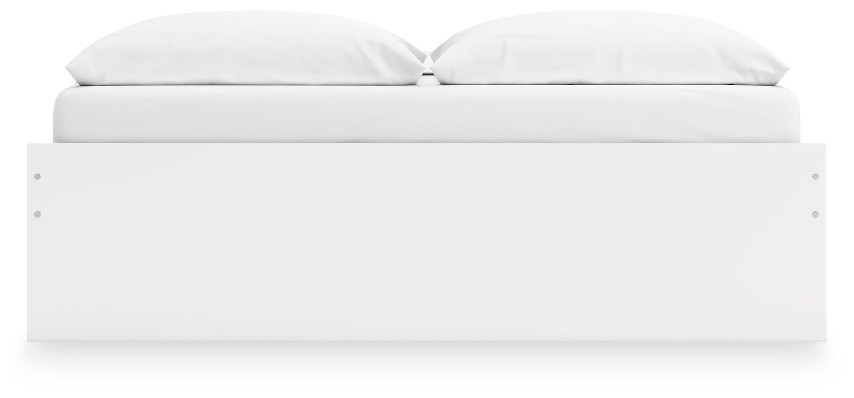 Onita White King Platform Bed with 2 Side Storage