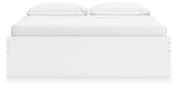 Onita White King Platform Bed with 2 Side Storage
