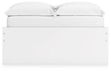 Onita White Full Platform Bed With 1 Side Storage