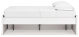 Onita White Full Platform Bed With 1 Side Storage