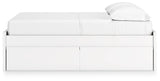Onita White Full Platform Bed With 2 Side Storage