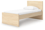 Onita Natural Twin Panel Platform Bed