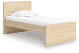 Onita Natural Twin Panel Platform Bed