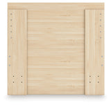 Onita Natural Twin Panel Platform Bed