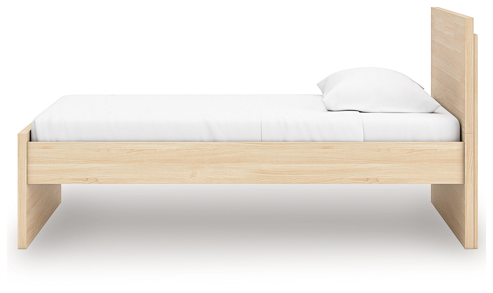 Onita Natural Twin Panel Platform Bed