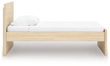 Onita Natural Twin Panel Platform Bed