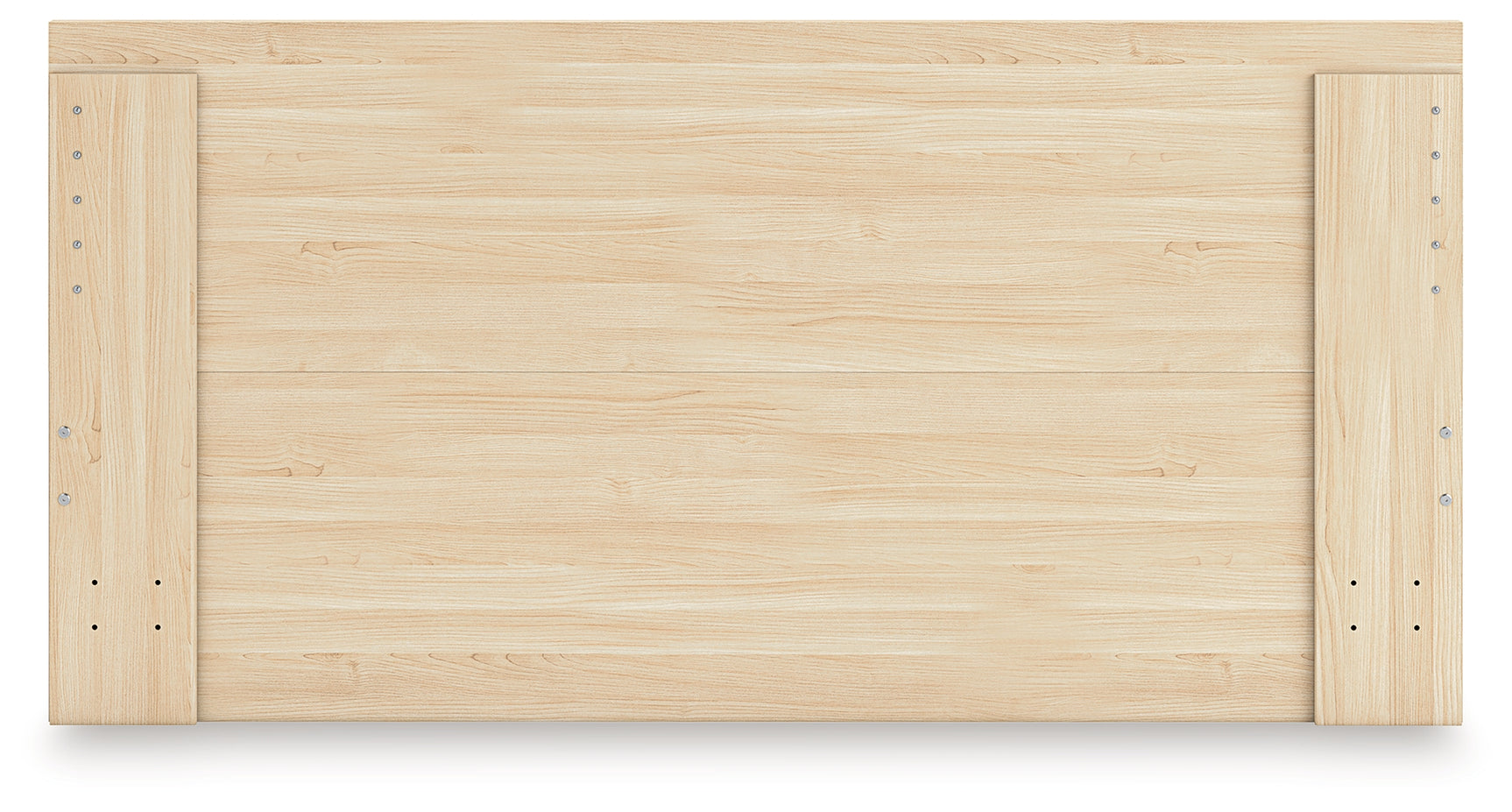 Onita Natural Queen Panel Platform Bed with 2 Side Storage