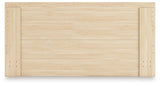 Onita Natural King Panel Platform Bed with Storage
