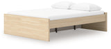 Onita Natural Queen Platform Bed with 1 Side Storage