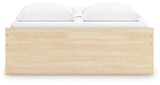 Onita Natural Queen Platform Bed with 1 Side Storage