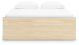 Onita Natural Queen Platform Bed with 2 Side Storage