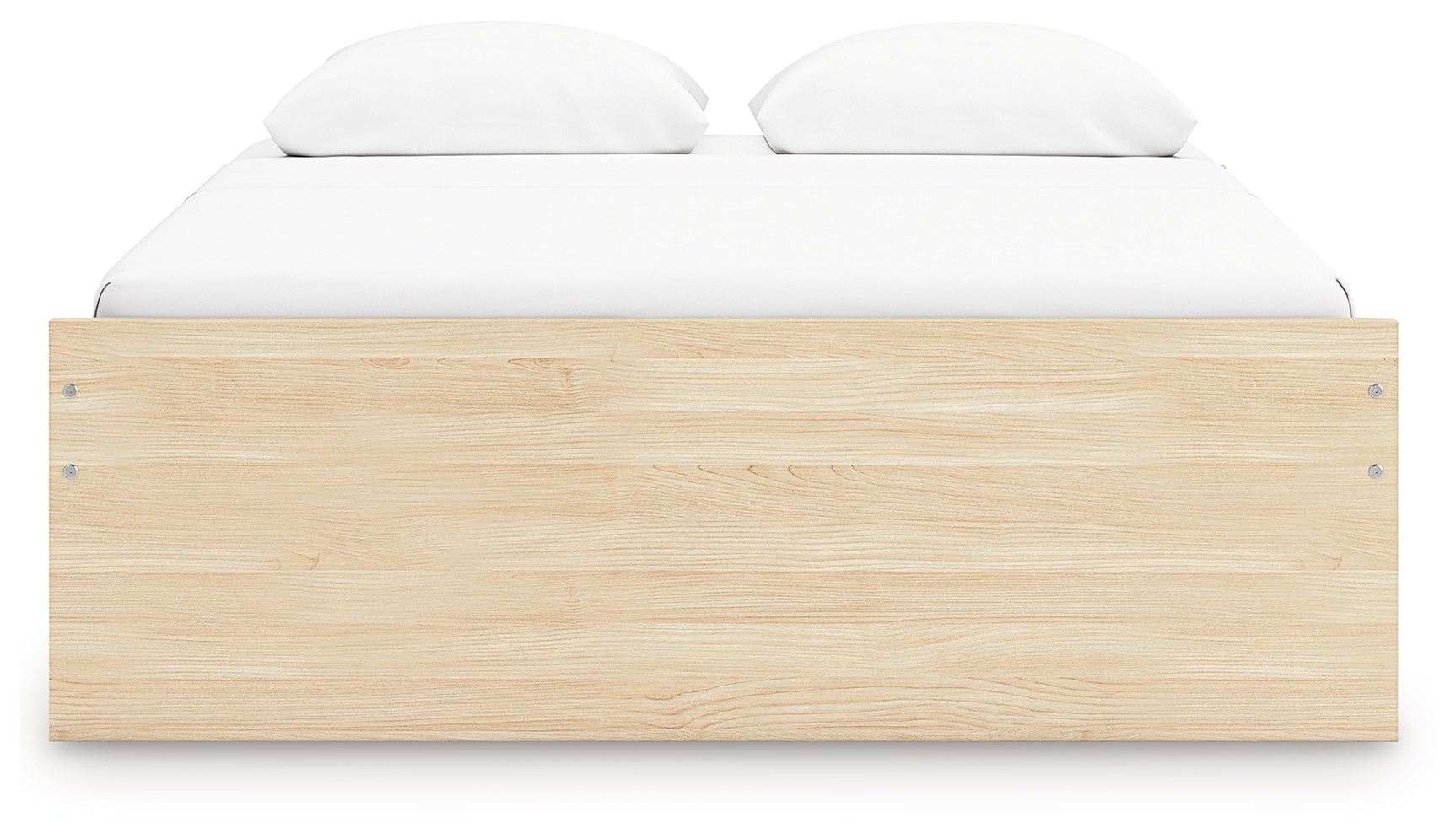 Onita Natural Queen Platform Bed with 2 Side Storage