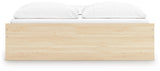 Onita Natural King Platform Bed with 2 Side Storage