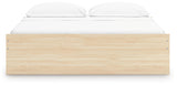 Onita Natural King Platform Bed with 2 Side Storage