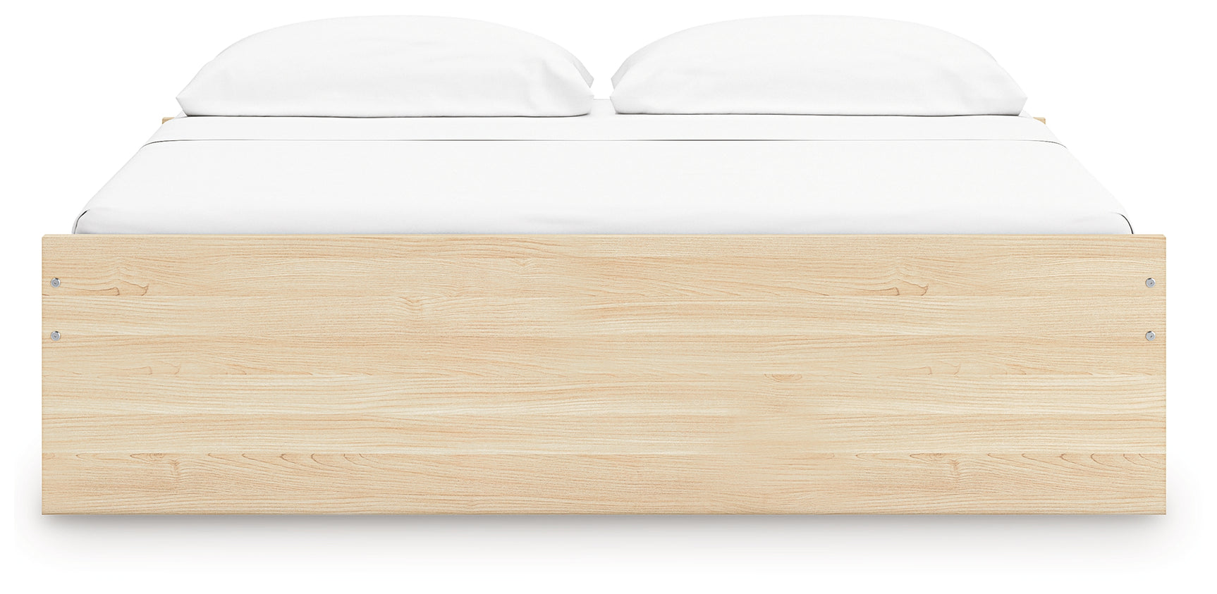 Onita Natural King Platform Bed with 2 Side Storage
